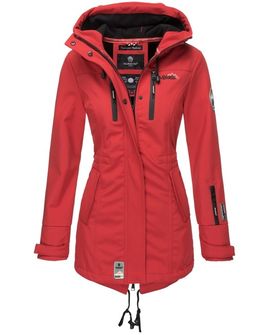 Marikoo ZIMTZICKE giacca invernale softshell da donna con cappuccio, rosso