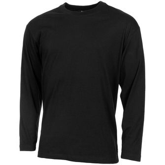 MFH Maglietta americana a maniche lunghe, nera, 170 g/m²