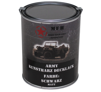 MFH army colore, nero opaco, 1 litro