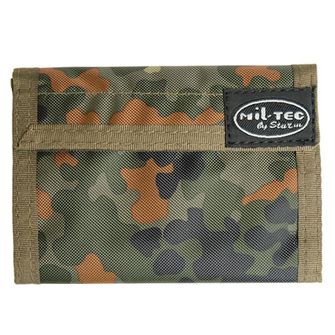 Mil-Tec portafoglio con chiusura a strappo, Flecktarn