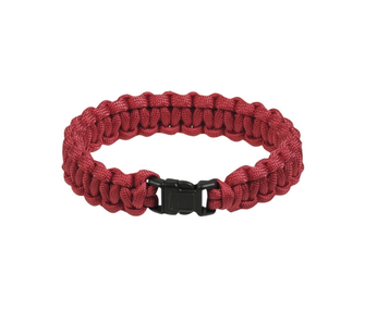 Mil-tec Bracciale in paracord di sopravvivenza 15 mm, rosso