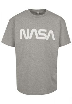 T-shirt pesante oversize della NASA da uomo, grigio