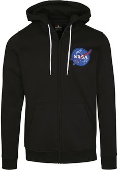 Felpa NASA Southpole con zip e cappuccio da uomo, nero