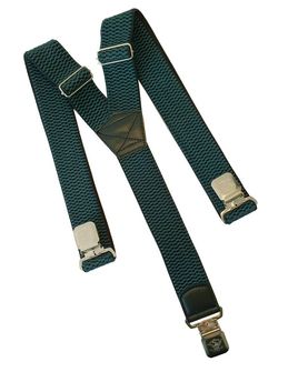 Bretelle con clip per pantaloni Natur, verde acqua