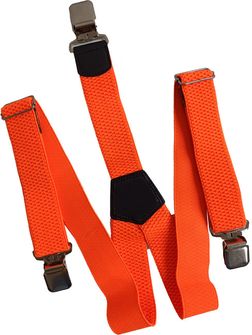Bretelle Natur con clip per pantaloni, arancione