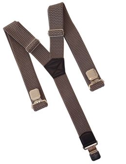 Bretelle con clip per pantaloni Natur, grigio
