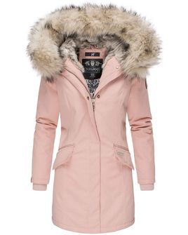 Giacca invernale Navahoo Cristal da donna con cappuccio e pelliccia, rosa