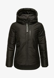 Navahoo KRÜMELEIN giacca invernale da donna con cappuccio, nero