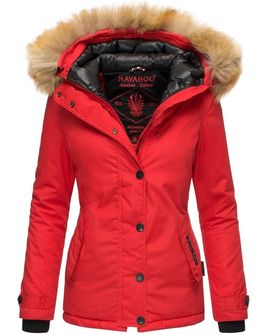 Navahoo Laura, giacca invernale da donna con cappuccio, rosso