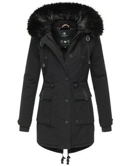 Navahoo Luluna, giacca invernale da donna con cappuccio, nero