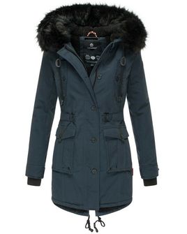 Navahoo Luluna, giacca invernale da donna con cappuccio, blu scuro