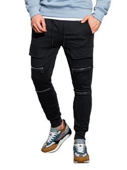 Pantaloni da uomo Ombre P901, nero