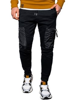 Pantaloni da uomo Ombre P917, nero