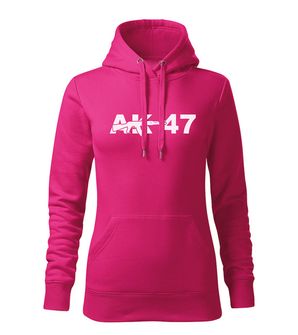 DRAGOWA felpa con cappuccio da donna AK-47, rosa 320g/m2