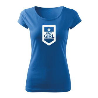 DRAGOWA T-shirt corta da donna, blu 150g/m2
