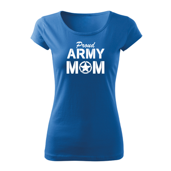 DRAGOWA T-shirt corta donna mamma esercito, blu 150g/m2