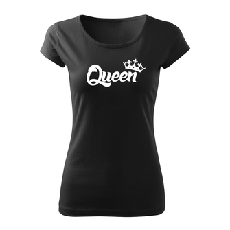 DRAGOWA t-shirt corta donna queen, nero 150g/m2