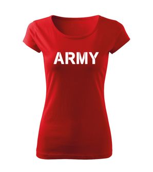 Maglietta militare DRAGOWA da donna, rossa 150g/m2