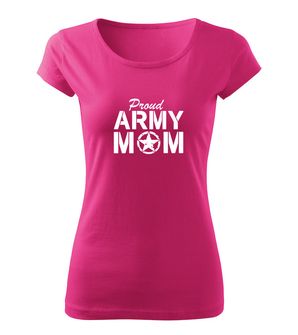 DRAGOWA t-shirt donna army mom, rosa 150g/m2