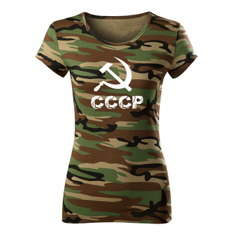 DRAGOWA maglietta da donna cccp, mimetico 150g/m2