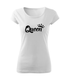 DRAGOWA t-shirt queen da donna, bianco 150g/m2