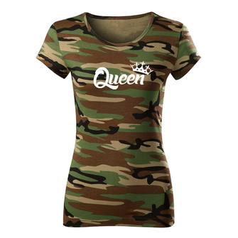 DRAGOWA maglietta da donna queen, mimetico 150g/m2