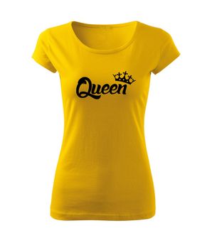 DRAGOWA t-shirt donna queen, giallo 150g/m2