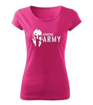 DRAGOWA t-shirt donna spartan army, rosa 150g/m2
