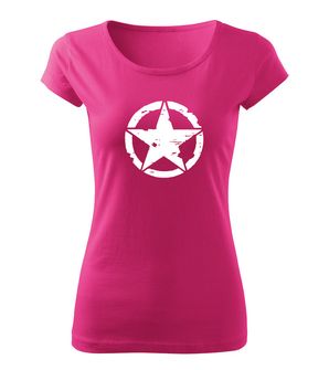 DRAGOWA t-shirt donna star, rosa 150g/m2