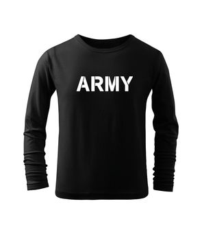 DRAGOWA Maglietta lunga dell'esercito per bambini, nera