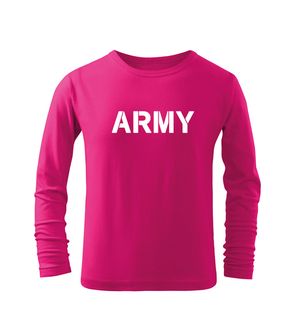 DRAGOWA Maglietta lunga per bambini Army, rosa