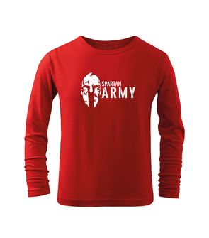 DRAGOWA Maglietta lunga da bambino Esercito spartano, rosso