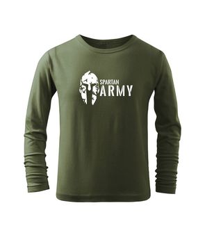 DRAGOWA Maglietta lunga per bambini Spartan army, oliva