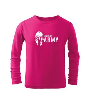 DRAGOWA Maglietta lunga per bambini Spartan army, rosa