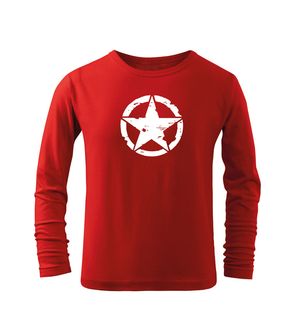 DRAGOWA Maglietta lunga per bambini Star, rossa