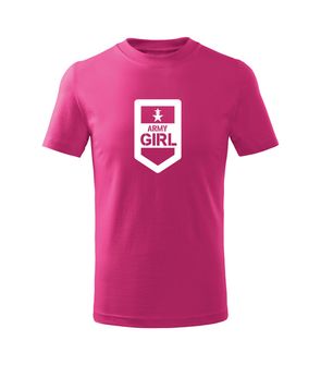 DRAGOWA Maglietta corta per bambini Army girl, rosa