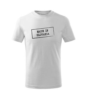 DRAGOWA T-shirt corta da bambino Made in Slovakia, bianco
