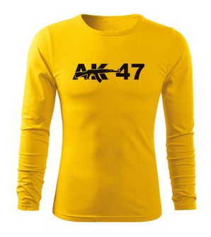 DRAGOWA Fit-T Maglietta a maniche lunghe AK-47, giallo 160g/m2