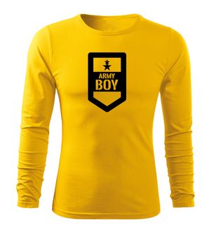 DRAGOWA Fit-T T-shirt manica lunga militare, giallo 160g/m2