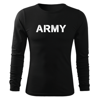DRAGOWA Fit-T, maglietta militare a maniche lunghe, nera 160g/m2
