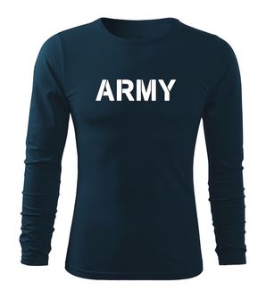DRAGOWA Fit-T Maglietta militare a maniche lunghe, blu navy 160g/m2