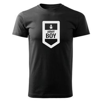 DRAGOWA maglietta corta army boy, nera 160g/m2