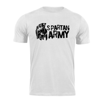 DRAGOWA T-shirt corta spartan army Ariston, bianco 160g/m2