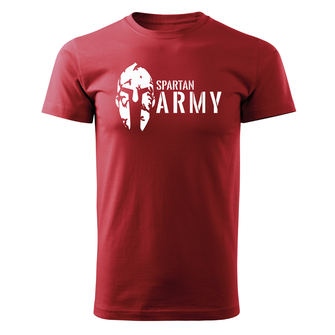 DRAGOWA maglietta corta spartan army, rossa 160g/m2