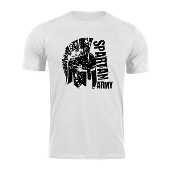 DRAGOWA T-shirt corta spartana esercito Leon, bianco 160g/m2
