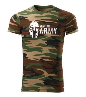 DRAGOWA T-shirt corta spartan army, mimetica 160g/m2