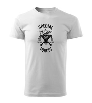 DRAGOWA T-shirt corta forze speciali, bianco 160g/m2