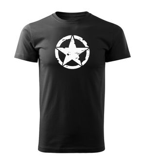 DRAGOWA T-shirt corta stella, nero 160g/m2