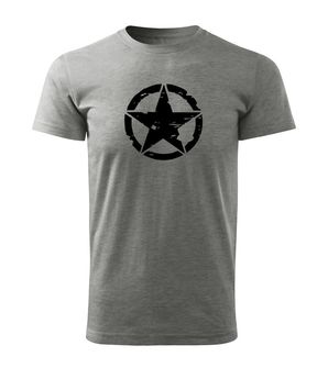 DRAGOWA T-shirt corta stella, grigio 160g/m2