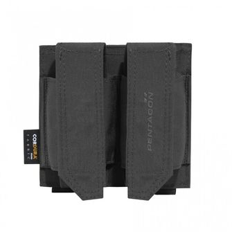 Pentagon Double FB POUCH Custodia per granate flashbang, nera